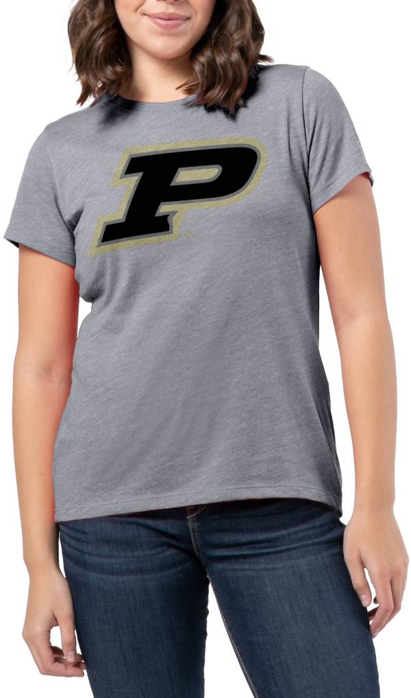 League-Legacy Women's Purdue Boilermakers Grey Intramural Classic T-Shirt product image