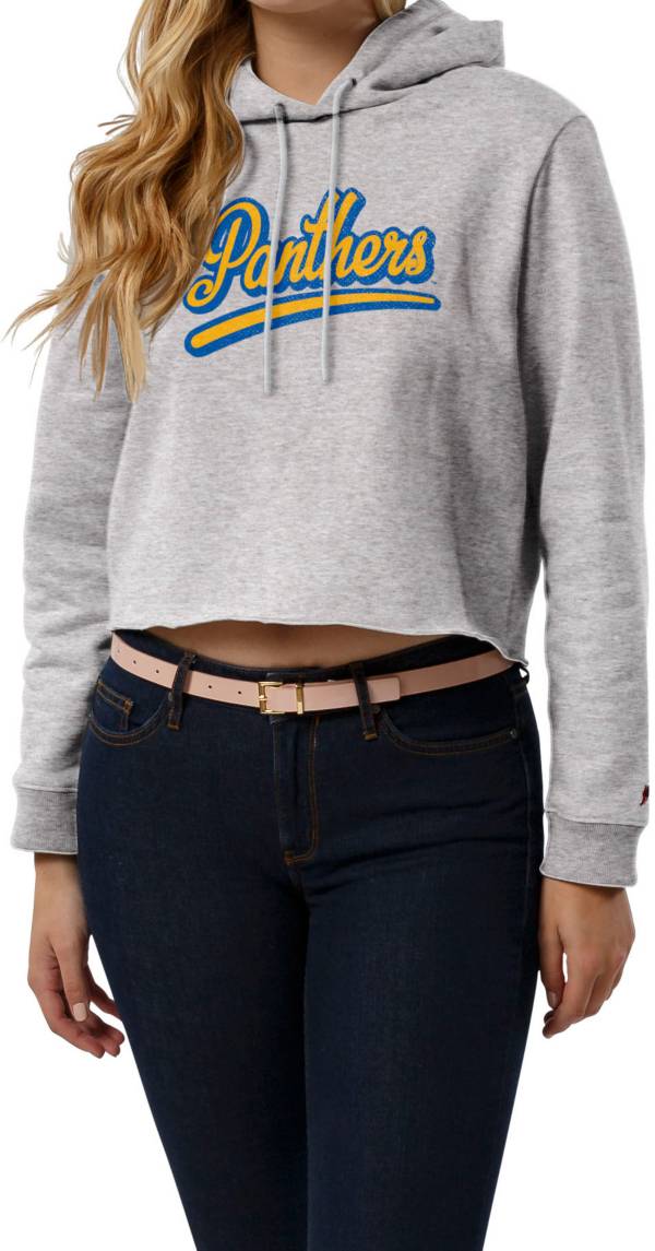 Womens Panthers Cropped Hoodie