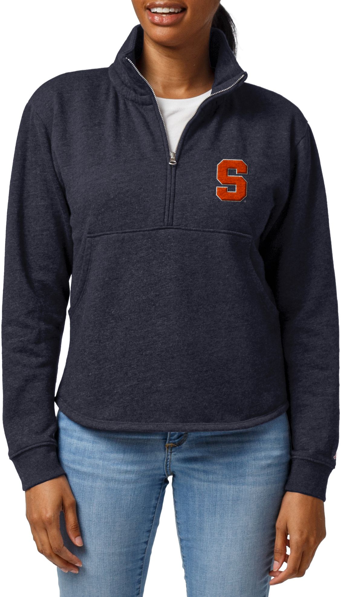 League-Legacy Women's Syracuse Orange Blue Victory Springs Quarter-Zip