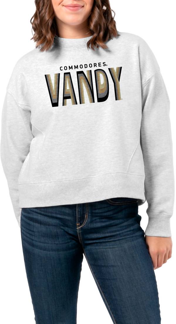 League-Legacy Women's Vanderbilt Commodores Ash Boxy Crew Neck Sweatshirt product image