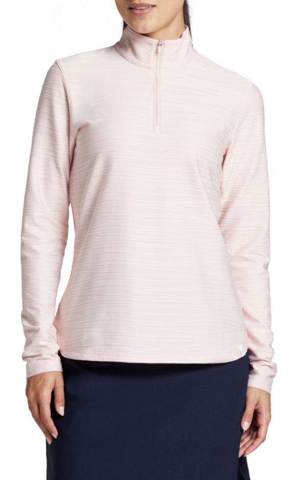 Walter Hagen Women's 3D Texture Long Sleeve Golf Polo