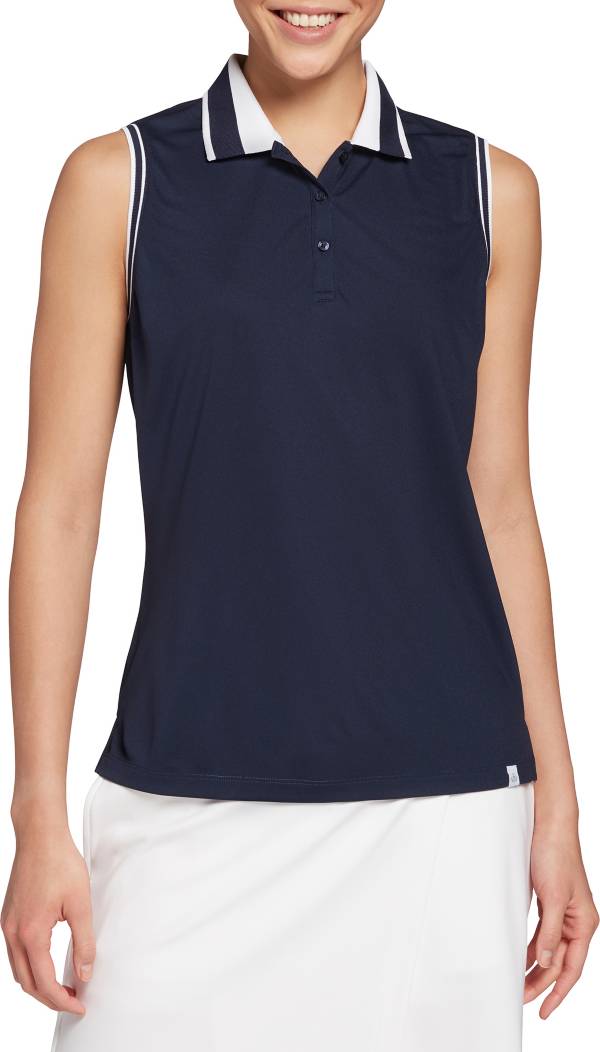 Women's Golf Pique Sleeveless Polo, Michael Kors