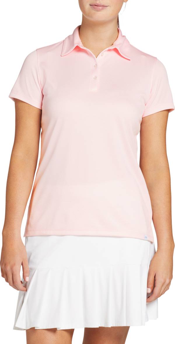 Walter Hagen Women's Jacquard Mesh Short Sleeve Golf Polo