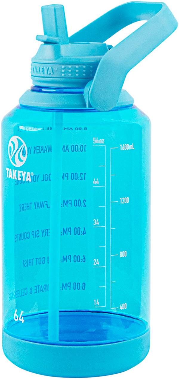 Takeya Tritan Motivational 64 Oz. Water Bottle with Straw Lid