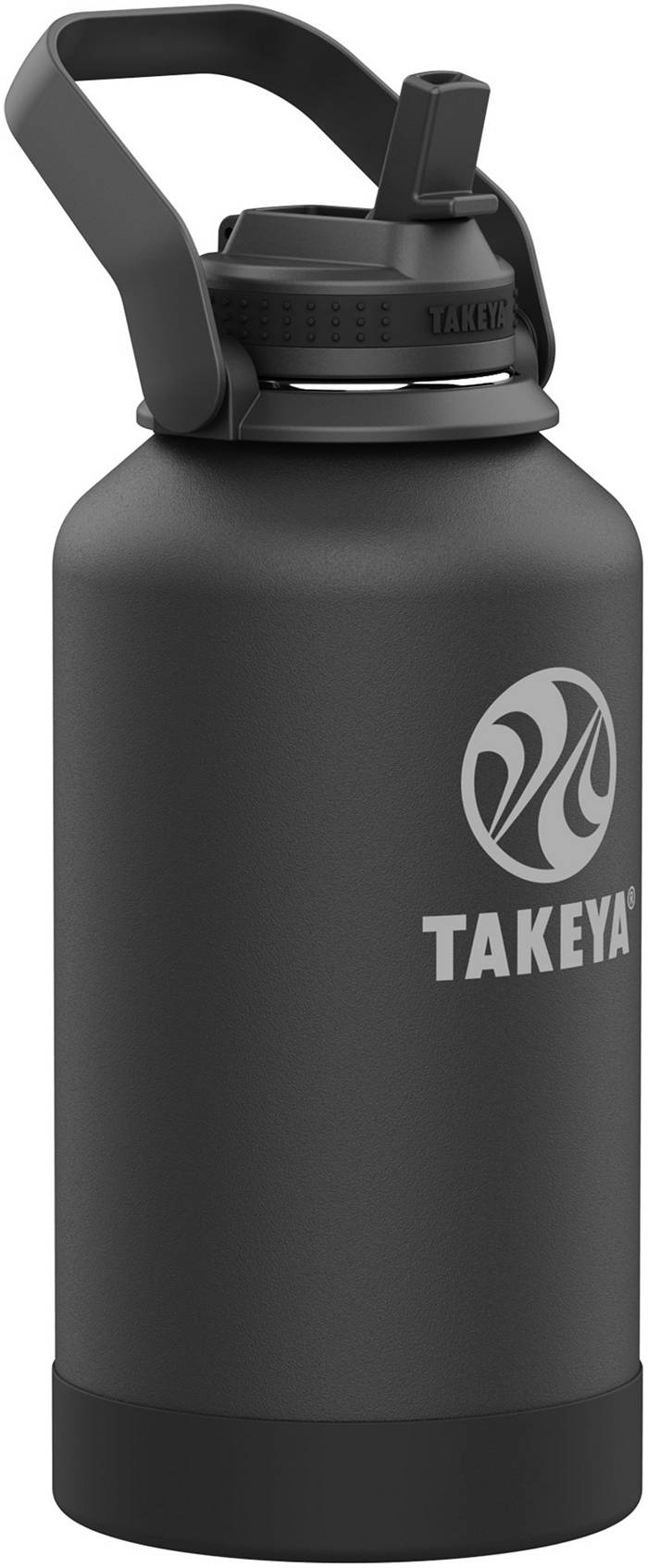 Takeya Pickleball Insulated Water Bottle with Straw Lid, 40oz Backspin Pink