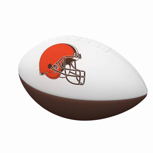 Cleveland Browns professional american football club, silhouette of NFL  trophy, logo of the club in background Stock Photo - Alamy