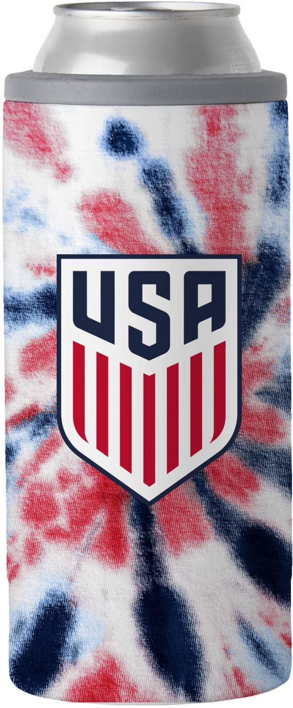 Logo Brands USA Soccer Tie-Dye 12oz. Slim Can Cooler product image