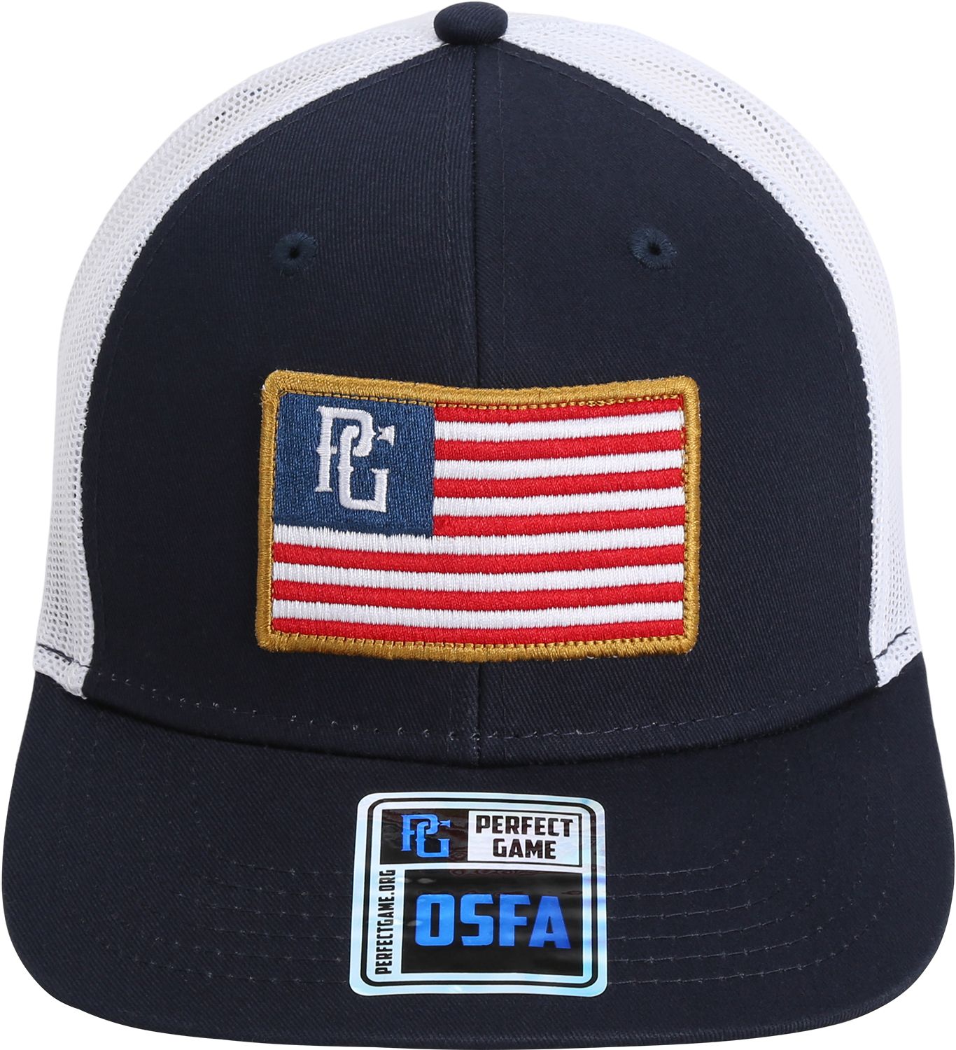 Perfect Game Patriotic Pro Crown Trucker Cap product image