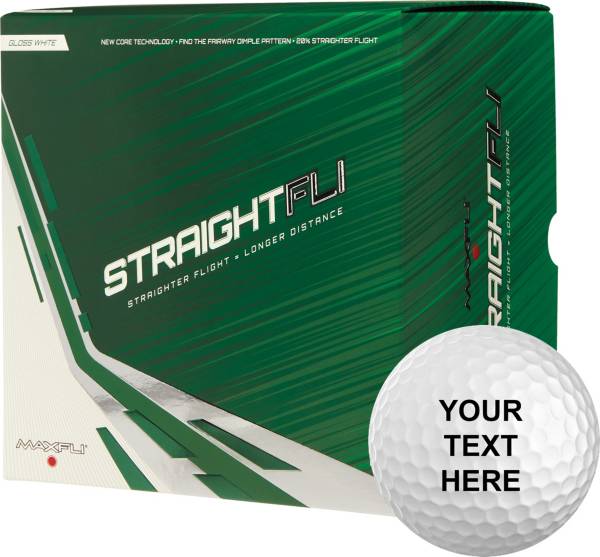 Maxfli 2022 Straightfli Gloss White Personalized Golf Balls - 48 Pack product image