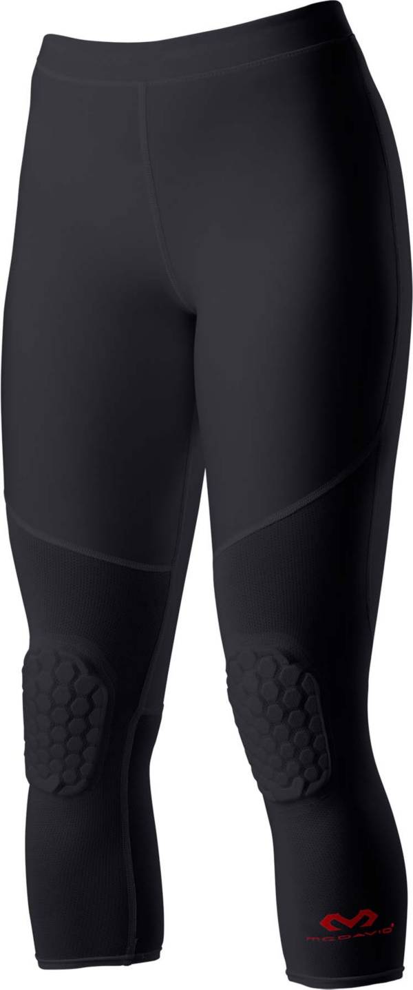 Basketball Pants with Knee Pads,Youth Crashproof Sports 3/4 Compression  Pants Leggings Men Volleyball Protector Gear