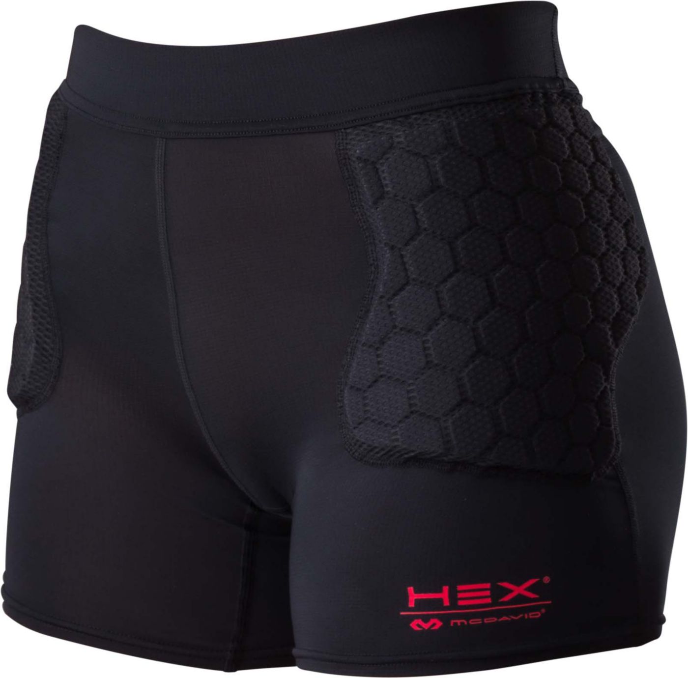 McDavid Women s Hex 3 Pad Basketball Shorts Large Black