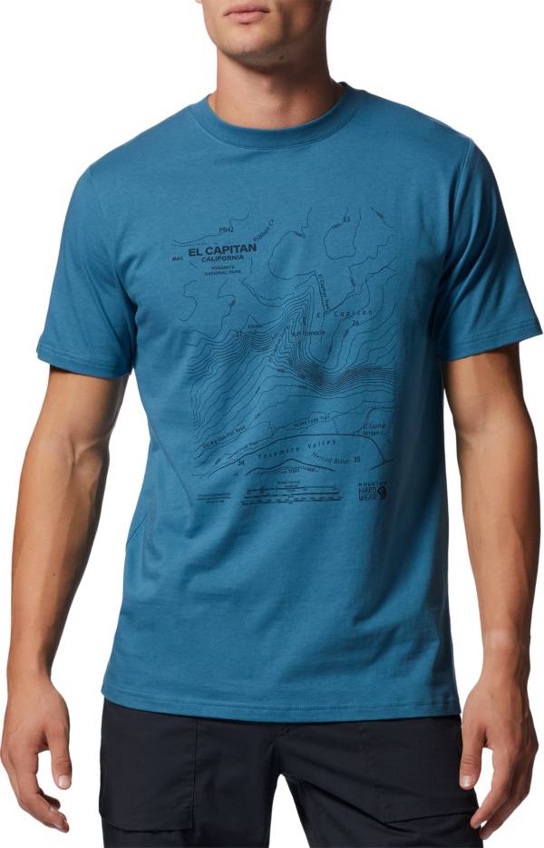 The Mountain Men's Bass T-Shirt, Blue/Green, Small 