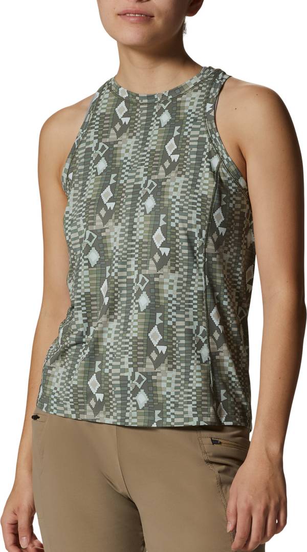 Mountain Hardwear Crater Lake - Chemise Manches Courtes Femme - Gris Banc De Brouillard (Taille M)