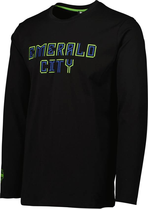 Sport Design Sweden Seattle Sounders Logo Heavy Black Long Sleeve Shirt product image