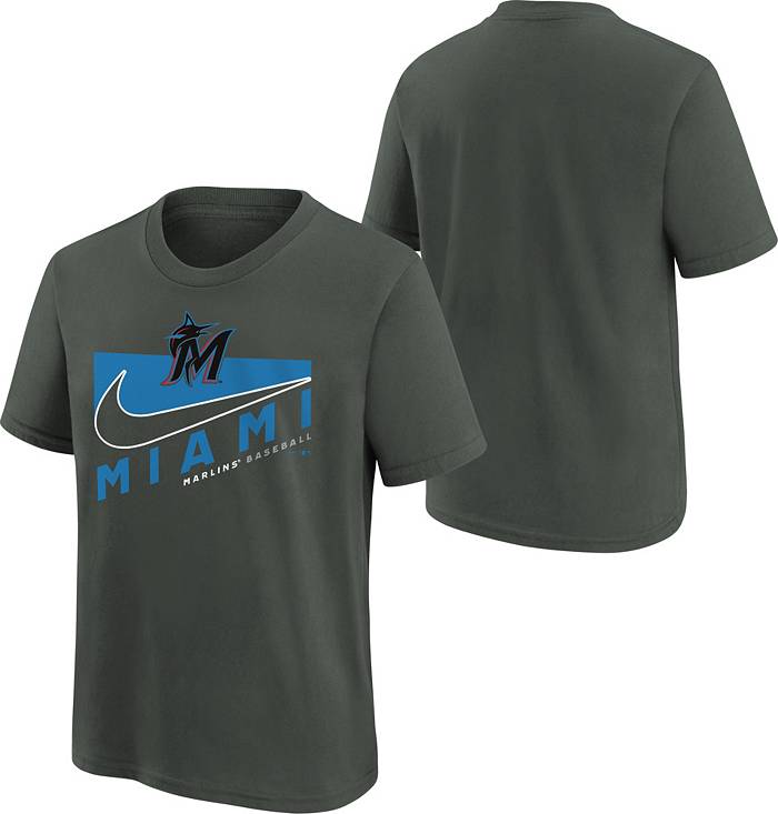MLB Little Kids' Miami Marlins Dark Gray Short Sleeve T-Shirt