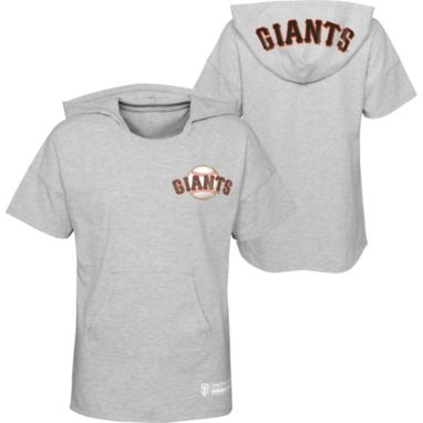 sorry, MLB Girls' San Francisco Giants Gray Clubhouse Short Sleeve Hoodie is currently out of stock