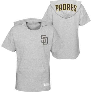 sorry, MLB Girls' San Diego Padres Gray Clubhouse Short Sleeve Hoodie is currently out of stock
