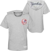 MLB Girls' Kansas City Royals Gray Clubhouse Short Sleeve Hoodie