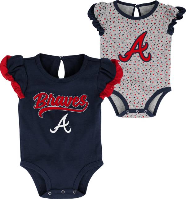 MLB Infant Girls' Atlanta Braves 2-Piece Onesie Set product image