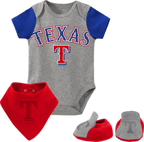 MLB Infant Texas Rangers 3-Piece Bib & Bootie Set product image