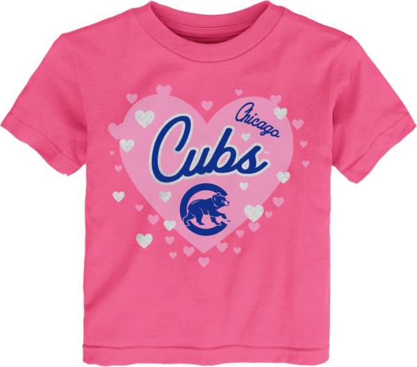MLB Team Apparel Toddler Chicago Cubs Dark Pink T-Shirt product image