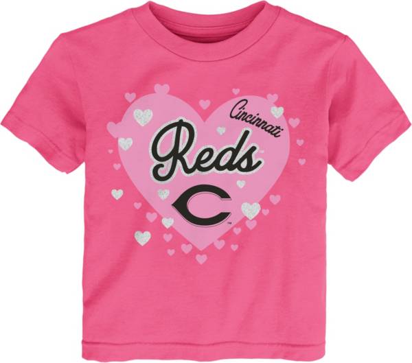 MLB Team Apparel Toddler Cincinnati Reds Dark Pink T-Shirt product image