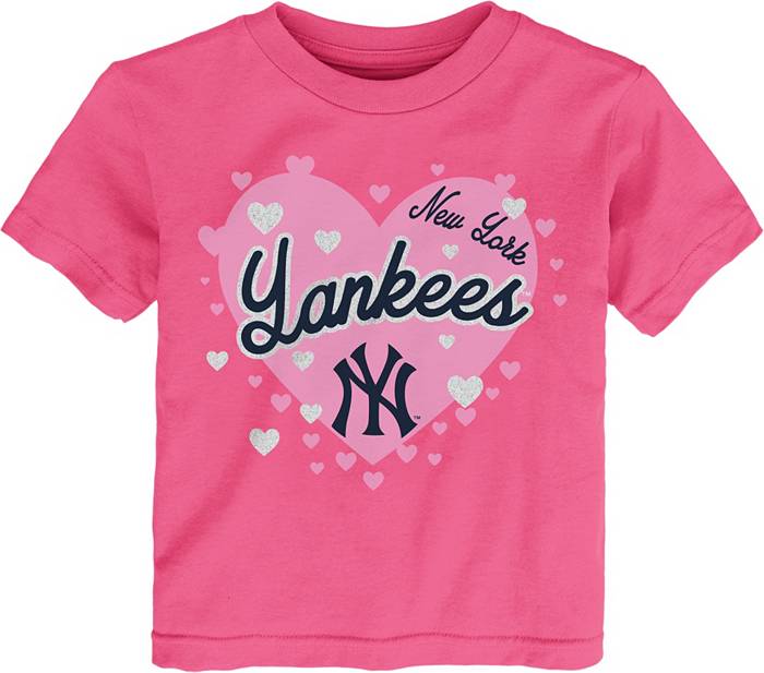 MLB Team Apparel Toddler New York Yankees Dark Pink T-Shirt