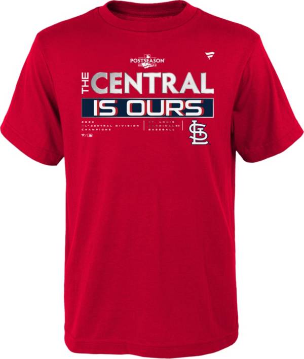 MLB Team Apparel Youth 2022 Division Champs St. Louis Cardinals Locker Room  T-Shirt