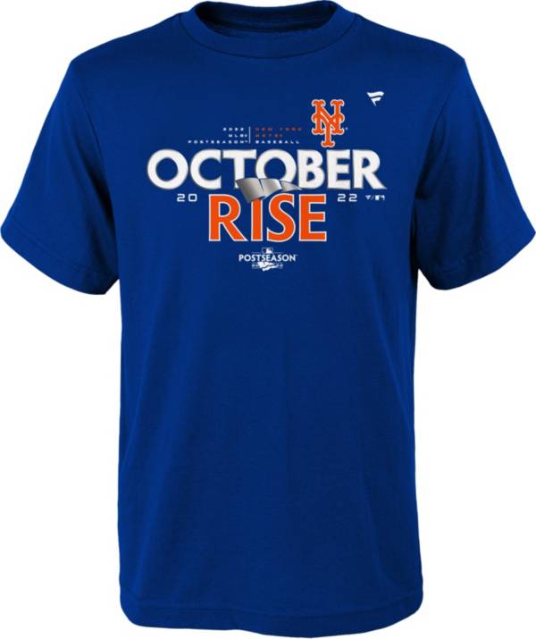 MLB Team Apparel Youth 2022 Postseason Participant New York Mets Locker Room T-Shirt product image
