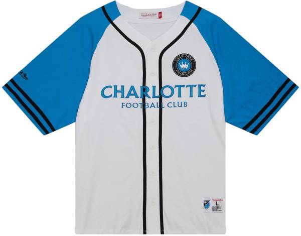 Mitchell & Ness Charlotte FC White Baseball Jersey product image
