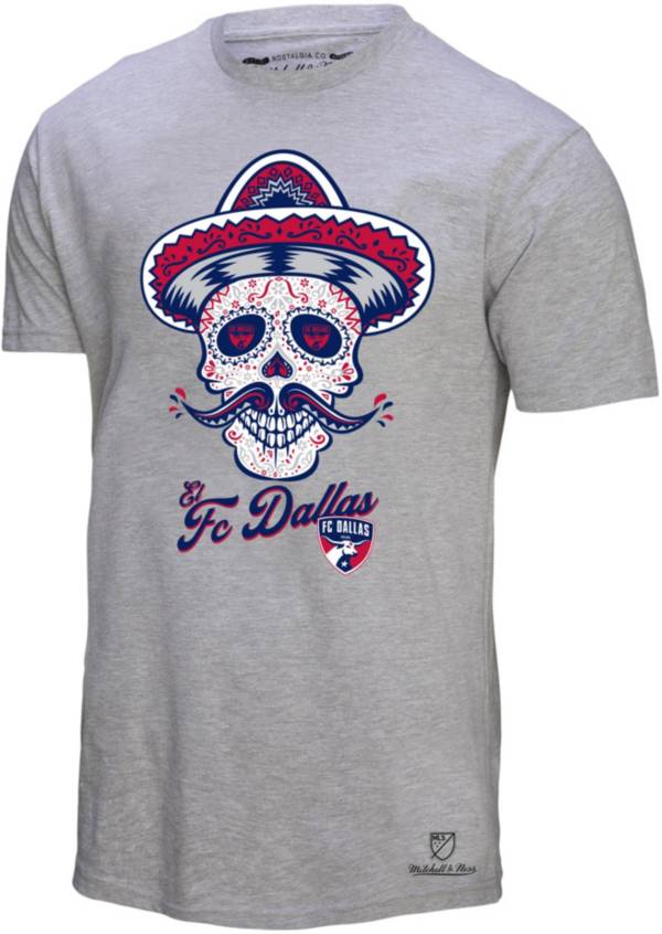 Mitchell & Ness FC Dallas Sugar Skull Grey T-Shirt product image