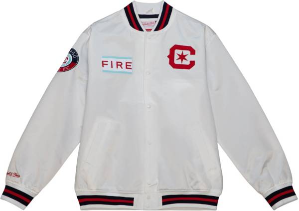 Mitchell & Ness Chicago Fire Satin Blue Jacket product image