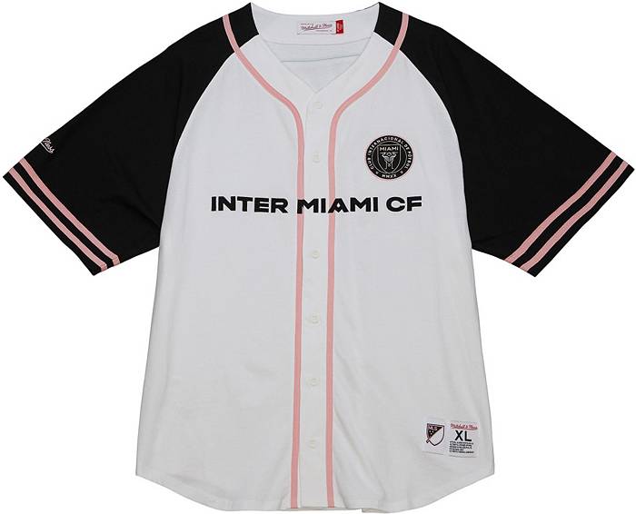 Mitchell & Ness Inter Miami CF White Baseball Jersey, Men's, Large