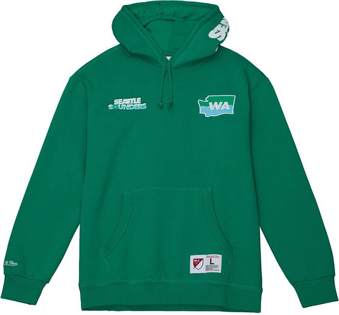 Mitchell & Ness Seattle Sounders '23 City Green Pullover Hoodie, Men's, XL