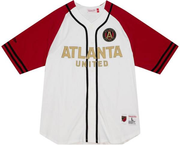 Mitchell & Ness Atlanta United White Baseball Jersey product image