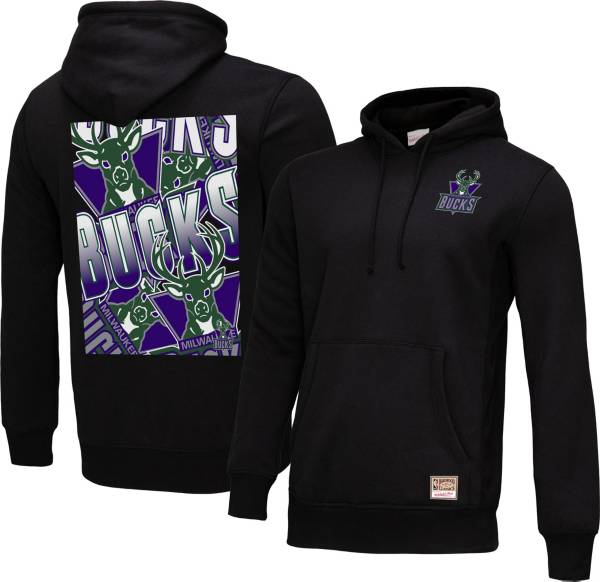 Mitchell & Ness AOP Fleece Hoodie Milwaukee Bucks- Basketball Store