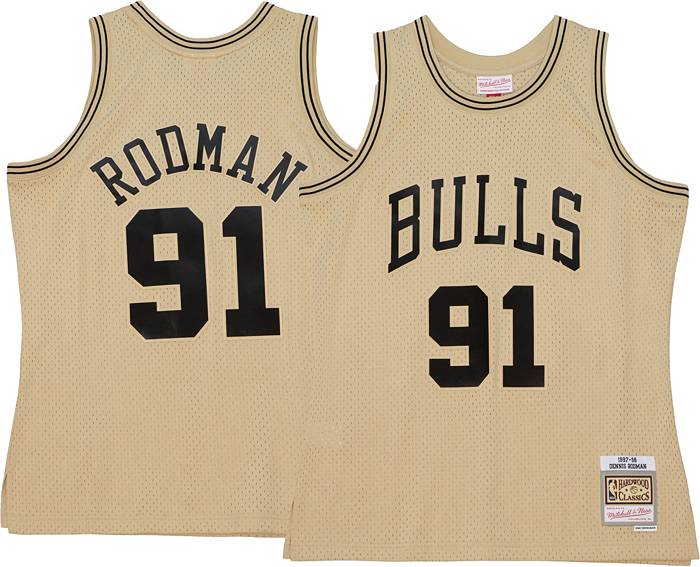 Chicago Bulls Youth Dennis Rodman Black Jersey Hardwood Classic Swingm