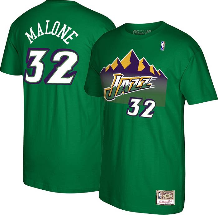 Men's Utah Jazz Karl Malone adidas Purple Hardwood Classic Swingman Jersey