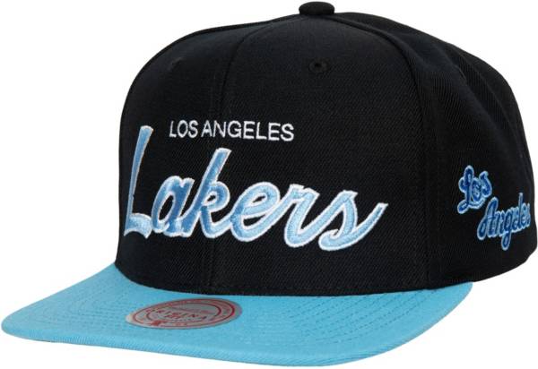 Mitchell & Ness Los Angeles Lakers XL Large Logo Two Tone Snapback Hat