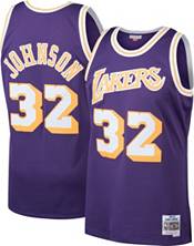 Los Angeles Lakers Magic Johnson 1984-85 Road Swingman Jersey by Mitchell &  Ness - Purple - Mens