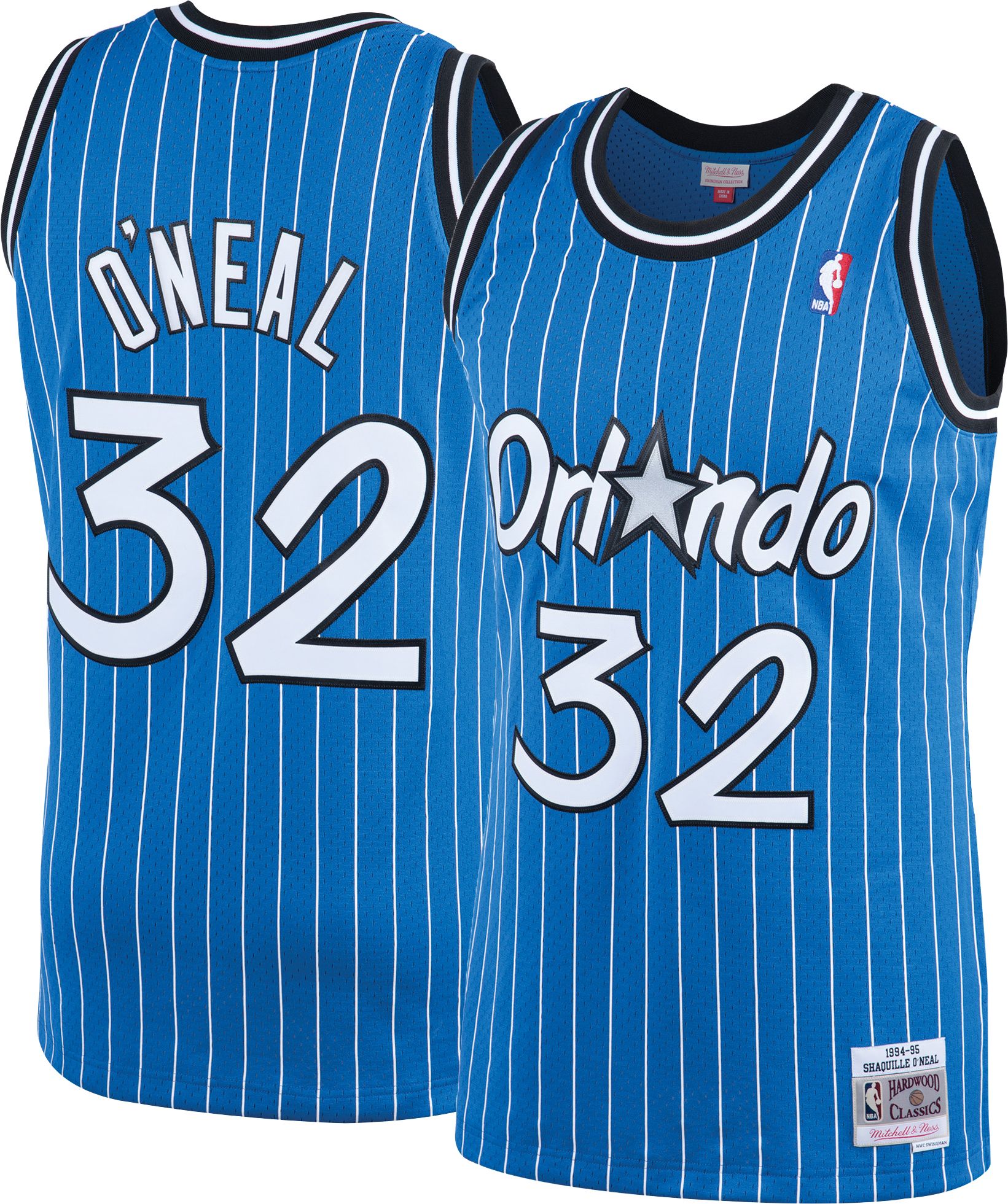 Mitchell & Ness Men's 1994 Orlando Magic Shaquille O'Neal #32 Royal Hardwood Classics Swingman Jersey product image