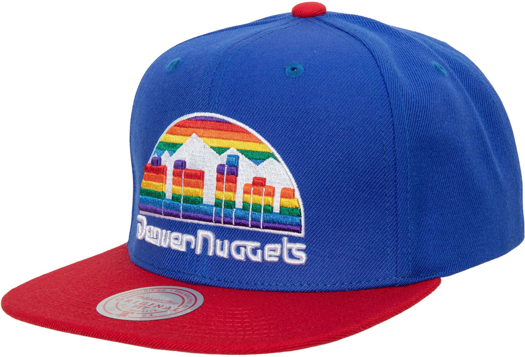 Mitchell & Ness Men's Denver Nuggets Two Tone Hardwood Classic Snapback Hat product image