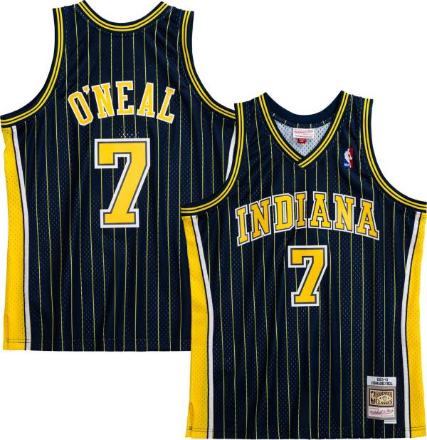 Indiana Pacers Jersey NBA Net-Dri Mens XL BLACK YELLOW Basketball