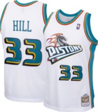 Grant Hill 33 Detroit Pistons 1997 Mitchell & Ness Gold Swingman