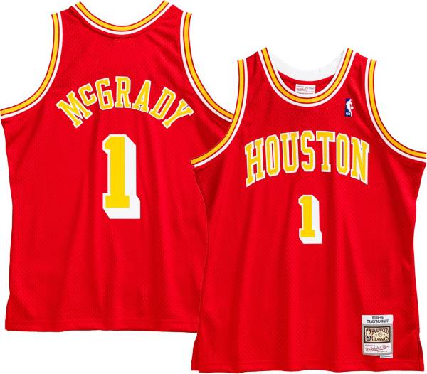 Mitchell & Ness Men's 2004 Houston Rockets Tracy McGrady #1 Red Hardwood  Classics Swingman Jersey