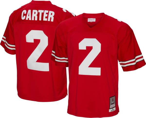 Mitchell & Ness Men's Ohio State Buckeyes Cris Carter #2 1986 Scarlet Replica Jersey product image