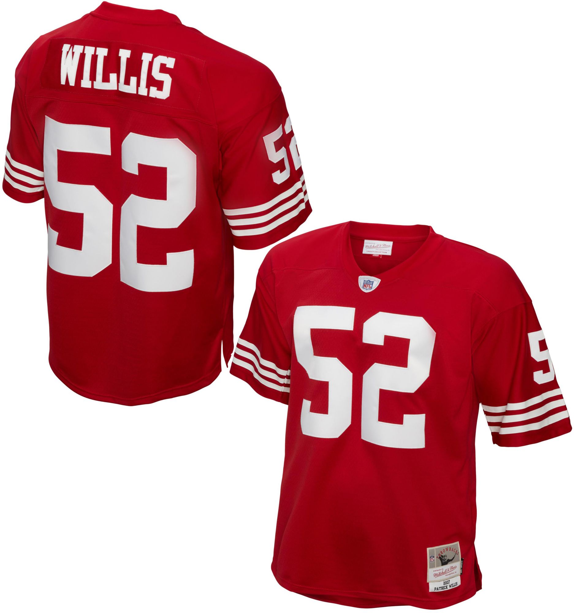 Nike San Francisco 49ers No52 Patrick Willis Pink Women's Stitched NFL Elite Draft Him Shimmer Jersey