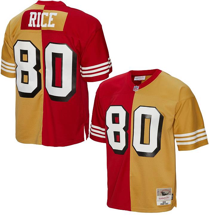 Mitchell & Ness Men's San Francisco 49ers Jerry Rice #80 1994 Split  Throwback Jersey