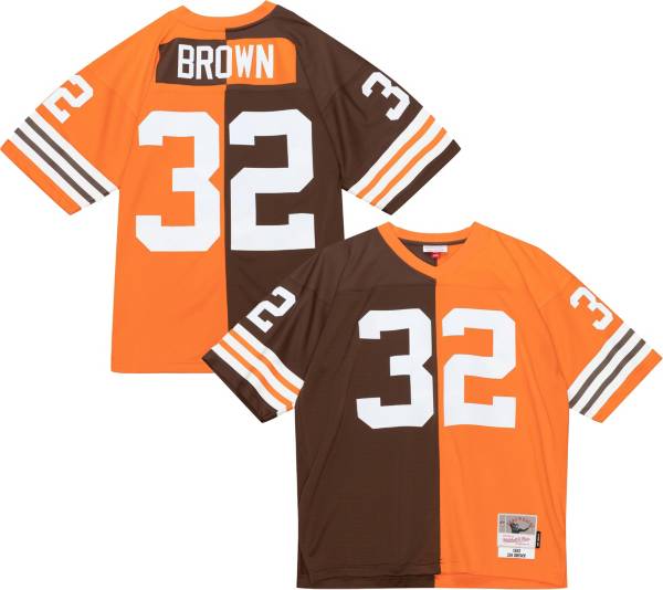 Jim Brown Throwback Classics Cleveland Browns Jersey, Color Brown 56