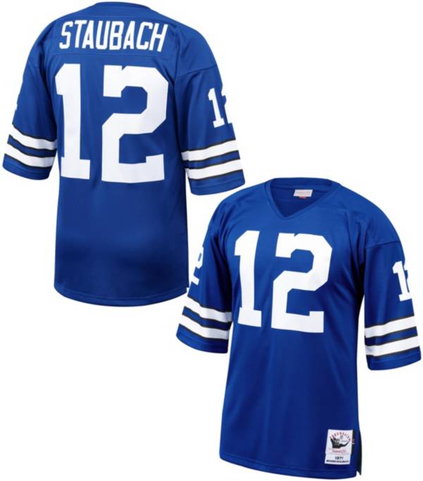 Roger Staubach Authentic Signed White Pro Style Jersey BAS